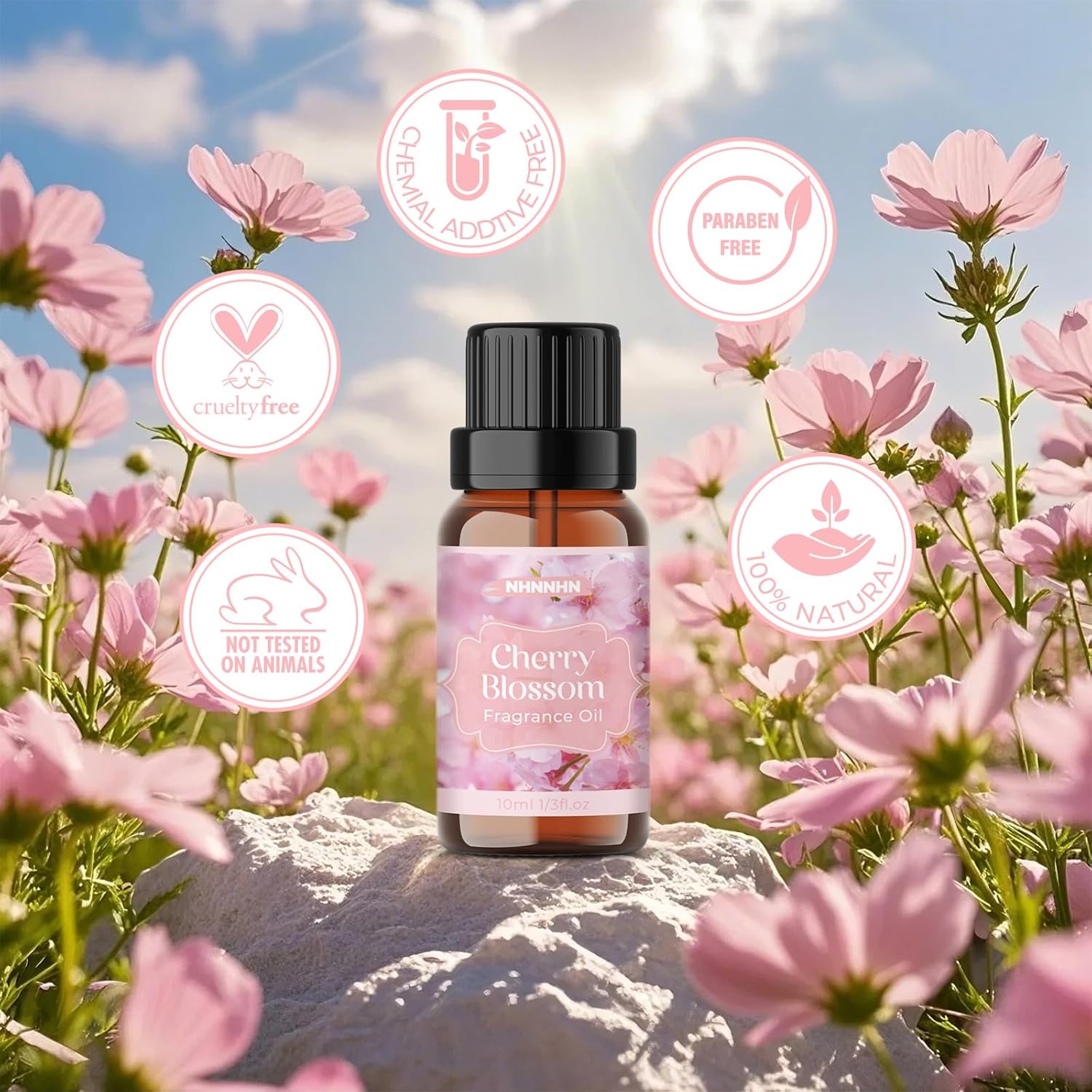 Floral Essential Oils Set - Pure Natural Fragrance Oils Blends for Diffuser - Lavender, Rose, Jasmine, Cherry Blossom, Gardenia, Chamomile, Candle & Soap Making | Aromatherapy Oils for Home, 6x10ml 5 Floral Essential Oils Set - Pure Natural Fragrance Oils Blends for Diffuser - Lavender, Rose, Jasmine, Cherry Blossom, Gardenia, Chamomile, Candle & Soap Making | Aromatherapy Oils for Home, 6x10ml - الصورة 5