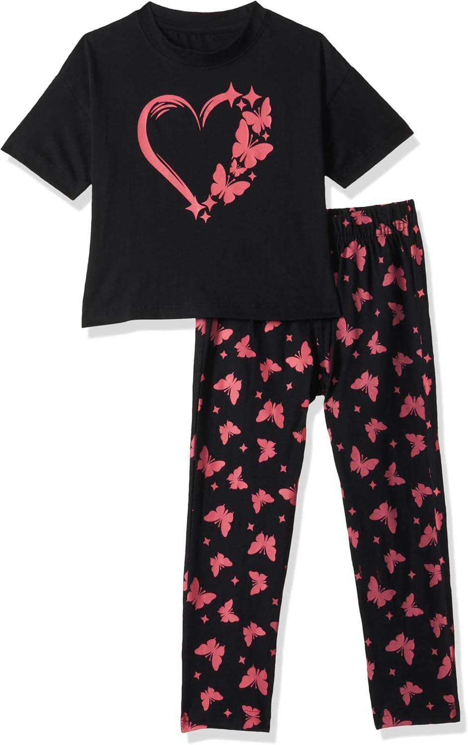 طقم بيجامة للبنات GLS-PJS-01 من تي 2 اف (عبوة من قطعتين) 1 طقم بيجامة للبنات GLS-PJS-01 من تي 2 اف (عبوة من قطعتين)