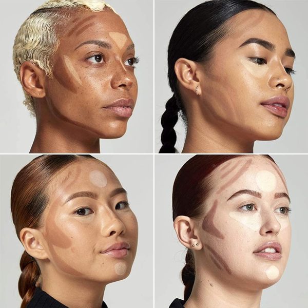 ⁦MAKINGTEC 2 PCS Contour Highlighter Stick with Brush -Bronzer Pen, Face Brightens Shades Pencil, Highlighting Shade, Highlight Shaping Stick, Waterproof, Longwear Makeup(01 and 04)⁩ - الصورة ⁦7⁩