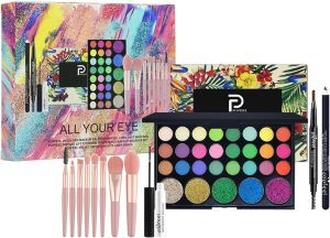 Eye Make up Kit with 29-Color Eyeshadow Palette, Makeup Brushes, Eyeliner Pencil, Eyebrow Pencil & Mascara - Versatile Eye Shadow Set for Daily & Party Makeup, Easy to Blend & Long-lasting