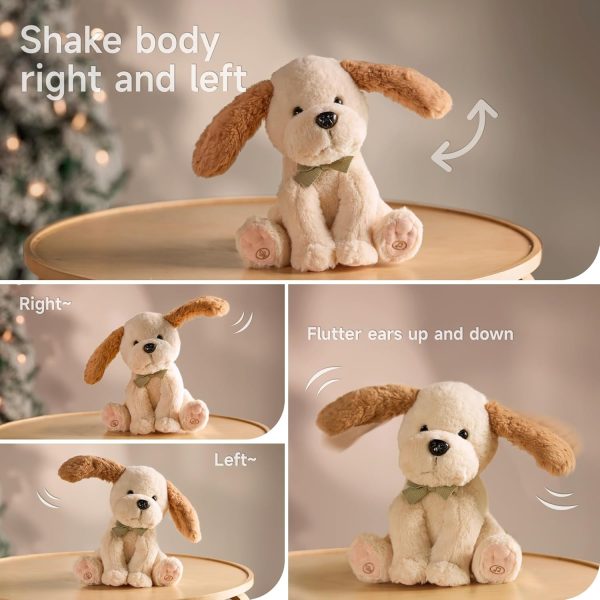 ⁦TUMAMA Baby Dancing Animated Plush Dog Talking Singing Dog Toy Children, Plush Interactive Laber Animal Dogs, Copy Talking, Ear & Body Waving, Singing Songs for age 3 4 5 +⁩ - الصورة ⁦3⁩