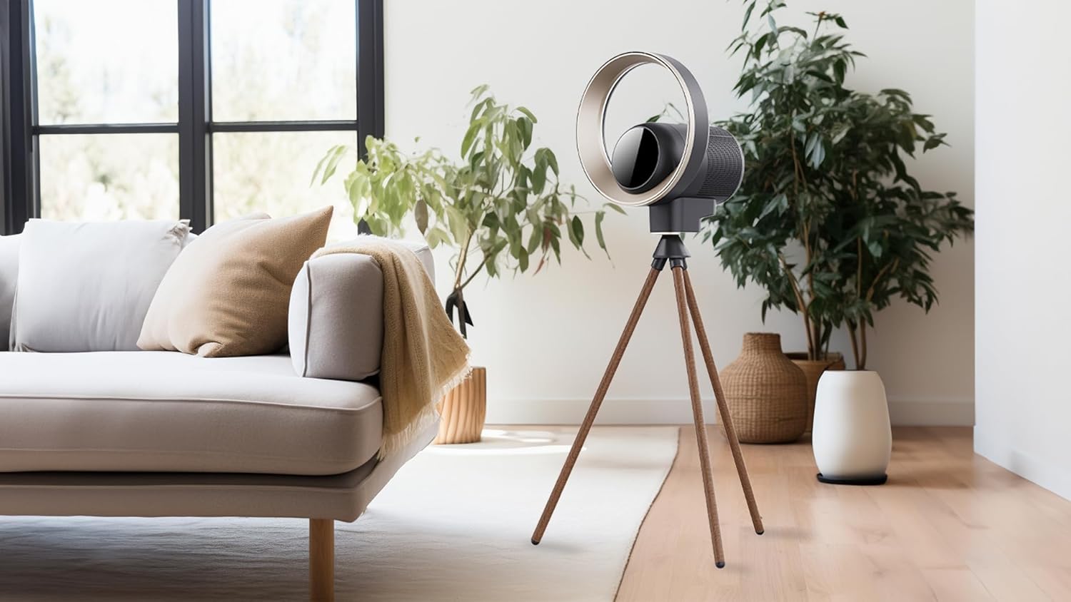 Orizon Bladeless Air Purifier with HEPA Filter, UV Light, Air Quality Sensor, 99.97% Particle Capture 5 Orizon Bladeless Air Purifier with HEPA Filter, UV Light, Air Quality Sensor, 99.97% Particle Capture - الصورة 5