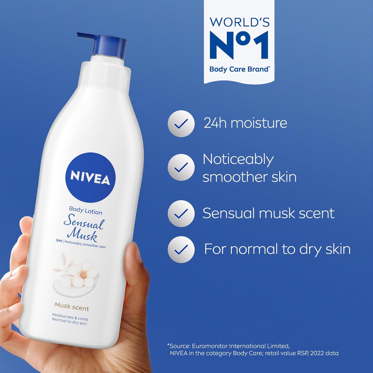 NIVEA Body Lotion Sensual Musk, Musk Scent, Normal to Dry Skin, 250ml 2 NIVEA Body Lotion Sensual Musk, Musk Scent, Normal to Dry Skin, 250ml - الصورة 2