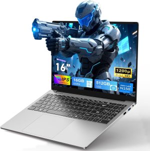 CHIFUYOU 16INCH N150 Laptop 16 GB SSD 512 GB RAM Gray-A