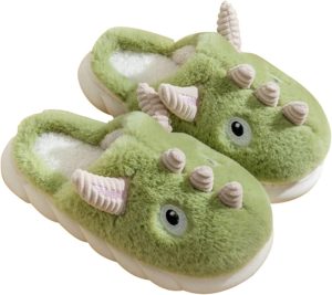 YILANLAN Women's slippers Cute pig slippers Animal slippers Warm home slippers Winter plush thick soled slippers