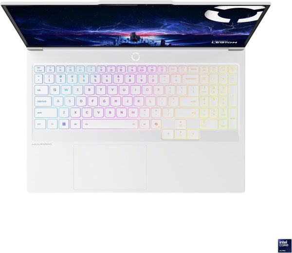 ⁦Lenovo Legion 7 16IAX10 AI Gaming Laptop 16" WQXGA OLED 240Hz, Intel Ultra 9 275HX, 32GB RAM, 2TB SSD, RTX 5070 8GB GDDR7, RGB ENG-ARB KB, Win11, Glacier White [83KY001NAX] + 2Y Premium Care⁩ - الصورة ⁦3⁩