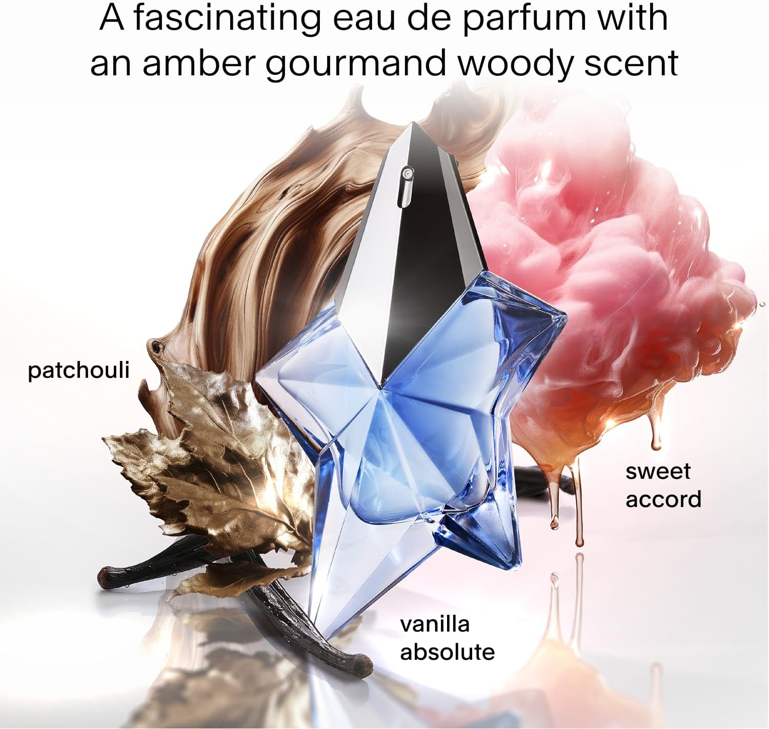 Mugler Angel - Eau de Parfum - Women's Perfume - Ambery & Woody - With Bergamot, Praline, and Patchouli - Long Lasting Fragrance - 1.6 Fl Oz 2 Mugler Angel - Eau de Parfum - Women's Perfume - Ambery & Woody - With Bergamot, Praline, and Patchouli - Long Lasting Fragrance - 1.6 Fl Oz - الصورة 2