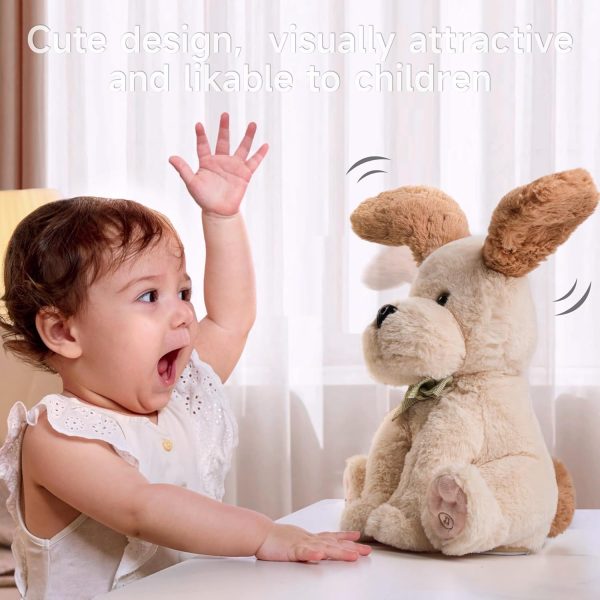 ⁦TUMAMA Baby Dancing Animated Plush Dog Talking Singing Dog Toy Children, Plush Interactive Laber Animal Dogs, Copy Talking, Ear & Body Waving, Singing Songs for age 3 4 5 +⁩ - الصورة ⁦4⁩