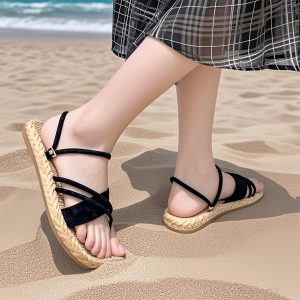 Women Summer Slipper Beach Sandals Quick Drying Anti-Slip Slippers Stylish Casual Indoor Outdoor