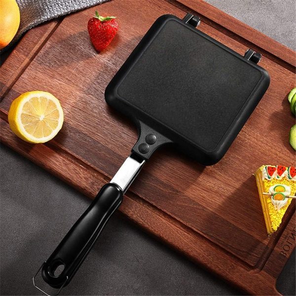 ⁦Excefore Toasted Sandwish Maker, Double Sided Frying Pan, Non-Stick Stovetop Toastie Maker with Handles Double Sided Grill Pan for Panini Snack Breakfast⁩ - الصورة ⁦3⁩