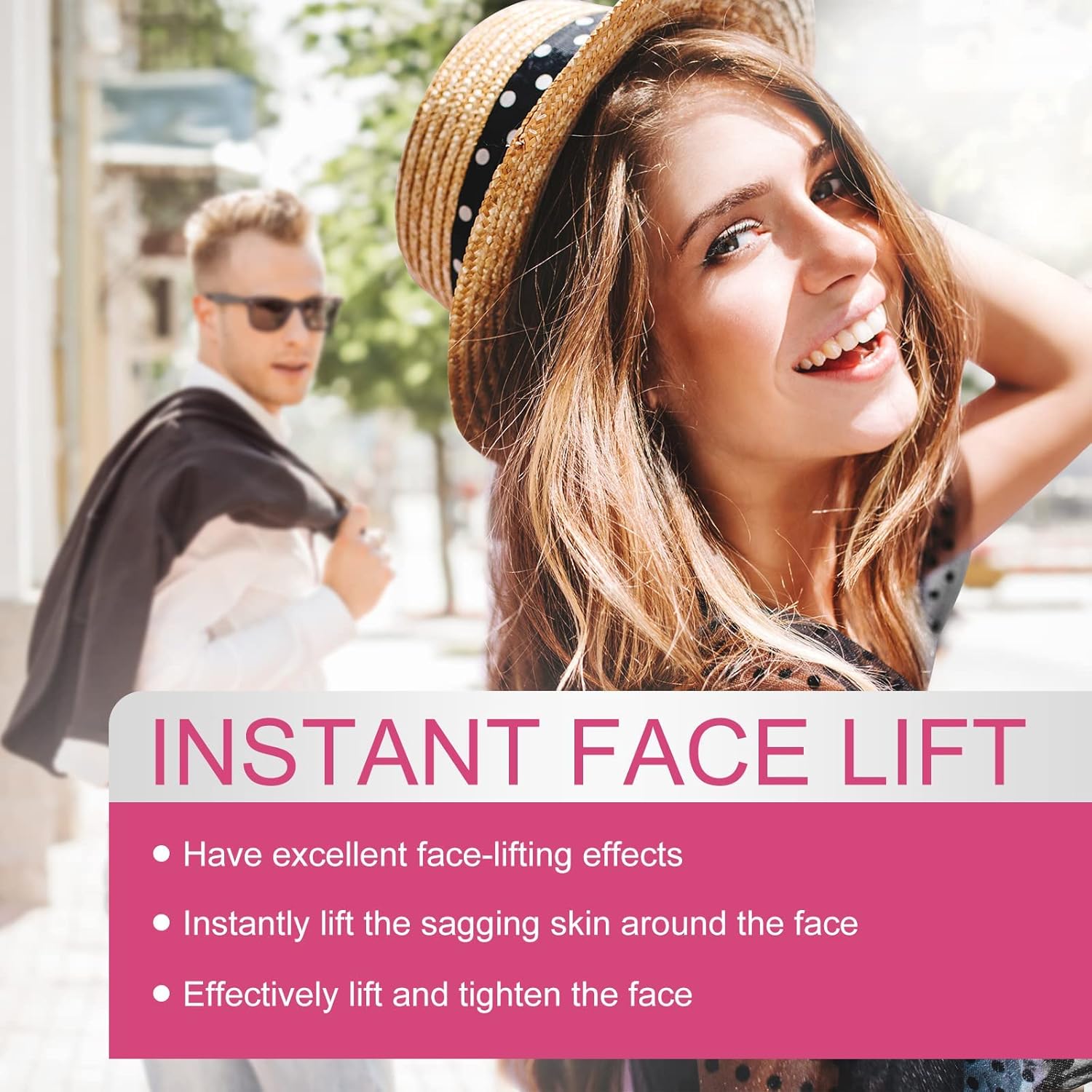 KASTWAVE Face Lift Tape, 100 PCS V-Line Face Tape Lifting Invisible, Face Lift Tools for Reducing Double Chin, Hiding Wrinkles and Lifting Saggy Skin 2 KASTWAVE Face Lift Tape, 100 PCS V-Line Face Tape Lifting Invisible, Face Lift Tools for Reducing Double Chin, Hiding Wrinkles and Lifting Saggy Skin - الصورة 2