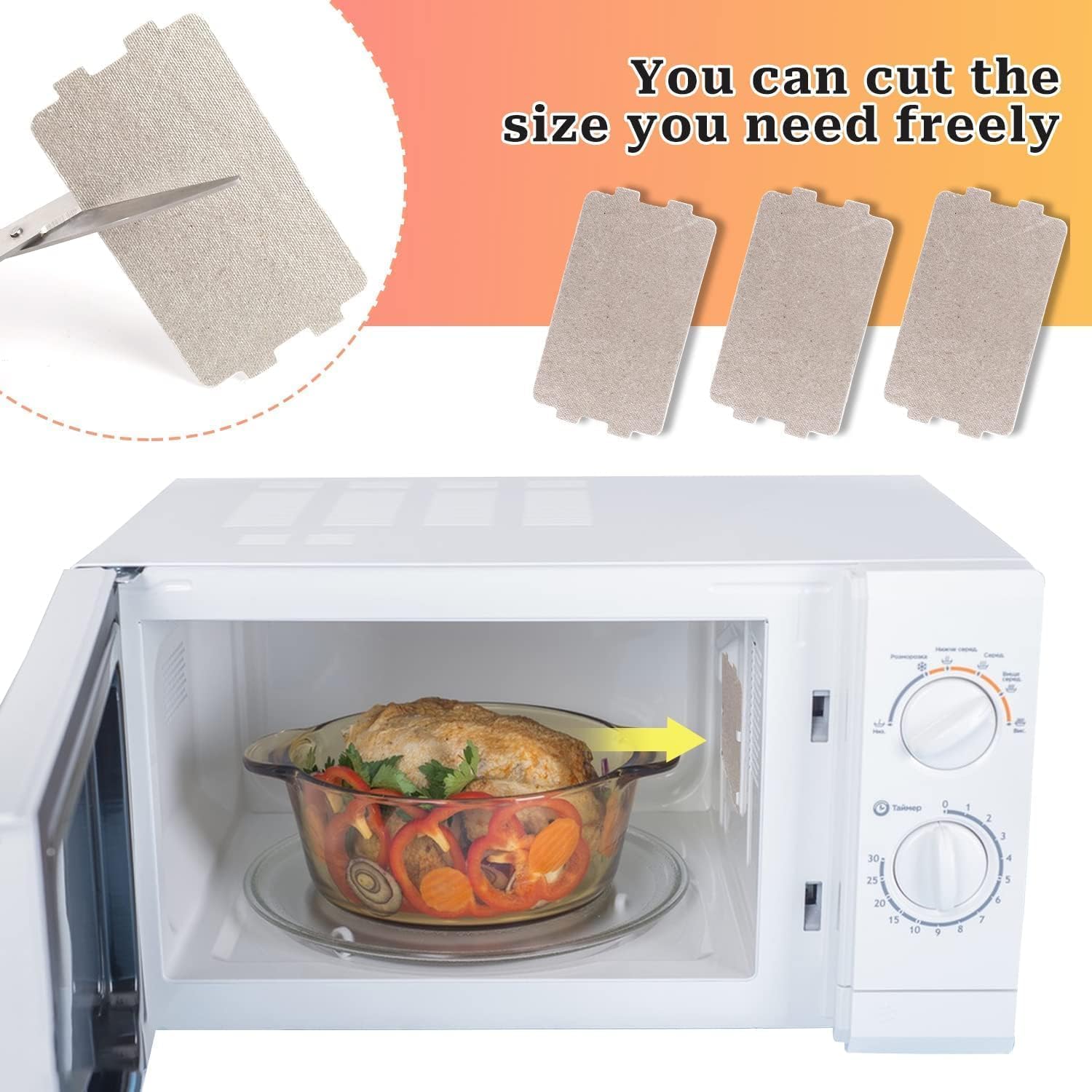 Bukela Microwave Waveguide Cover 5Pcs Microwave Oven Mica Plate Sheet Replacement Mica sheet material Heat-resistant Insulation Leak-proof Stable Practical Tool Suitable for Cookers Bread Machines Etc 5 Bukela Microwave Waveguide Cover 5Pcs Microwave Oven Mica Plate Sheet Replacement Mica sheet material Heat-resistant Insulation Leak-proof Stable Practical Tool Suitable for Cookers Bread Machines Etc - الصورة 5