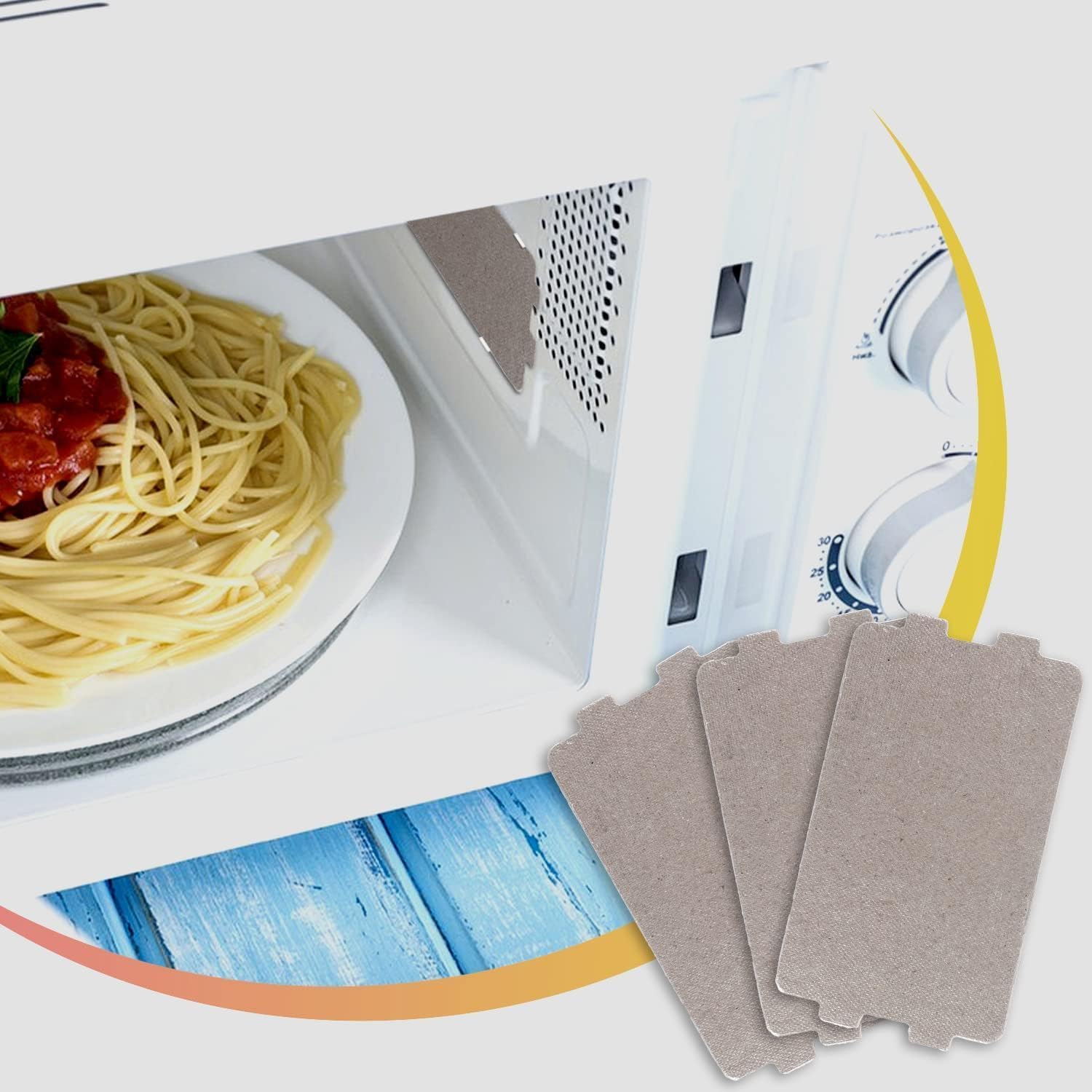 Bukela Microwave Waveguide Cover 5Pcs Microwave Oven Mica Plate Sheet Replacement Mica sheet material Heat-resistant Insulation Leak-proof Stable Practical Tool Suitable for Cookers Bread Machines Etc 7 Bukela Microwave Waveguide Cover 5Pcs Microwave Oven Mica Plate Sheet Replacement Mica sheet material Heat-resistant Insulation Leak-proof Stable Practical Tool Suitable for Cookers Bread Machines Etc - الصورة 7