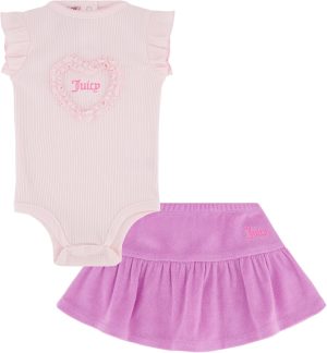 Juicy Couture girls 2pc Skirt Set Skirt Set