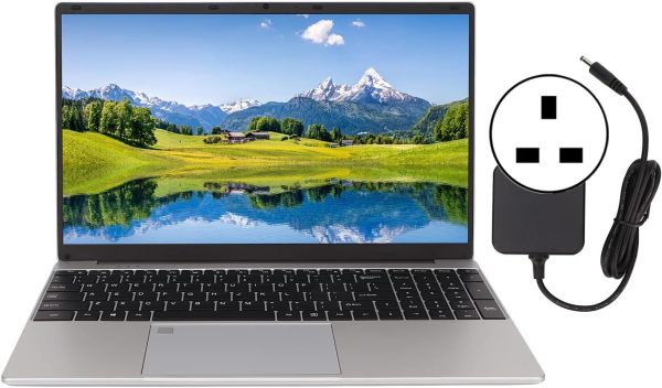 ⁦15.6 Inch FHD Laptop, Silver 100-240V Laptop Computer 1920x1080 for Business (UK Plug)⁩ - الصورة ⁦6⁩
