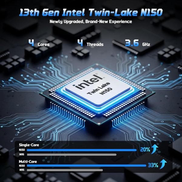 ⁦NIMO 15.6 FHD Laptop, Intel 6-Cores i3-1215U, 65W Type-C, Fingerprint, Backlit Keyboard, IPS Business Laptop, Wi-Fi 6, Numpad, Win 11⁩ - الصورة ⁦3⁩