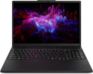 Lenovo ThinkPad P16s Gen 3 Workstation, Intel Ultra 7 155H, NVIDIA RT A500, 16" 4K UHD, OLED, IPS Anti-Glare, 64 GB DDR5 RAM, 2 TB SSD, 5MP RGB+IR Camera, WWAN 4G SIM Card/eSIM, Win 11 Pro - Black