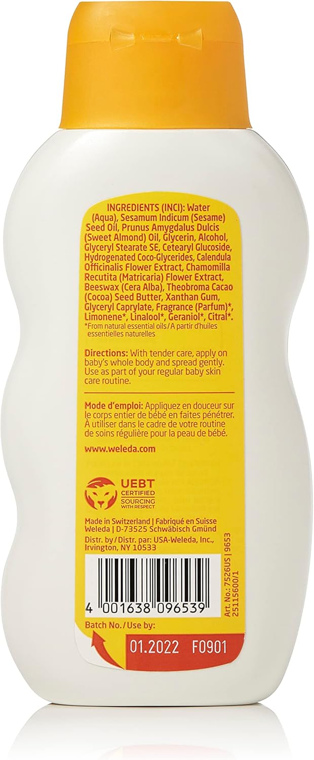 Weleda Baby Calendula Body Lotion, 6.8 Ounce 2 Weleda Baby Calendula Body Lotion, 6.8 Ounce - الصورة 2