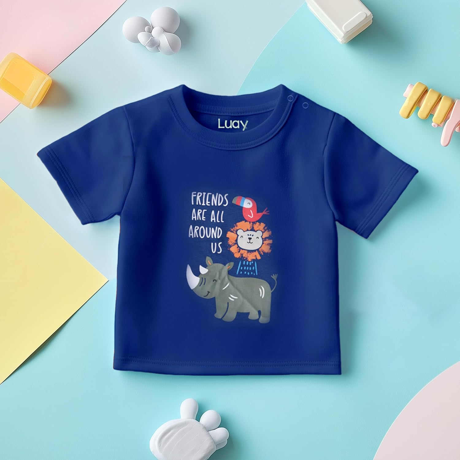 LUAY 100% Bamboo Based Baby Boy & Girls Clothing Set Short Sleeve Kids Clothes Boys & Girls Toddler Short Set. 4 LUAY 100% Bamboo Based Baby Boy & Girls Clothing Set Short Sleeve Kids Clothes Boys & Girls Toddler Short Set. - الصورة 4