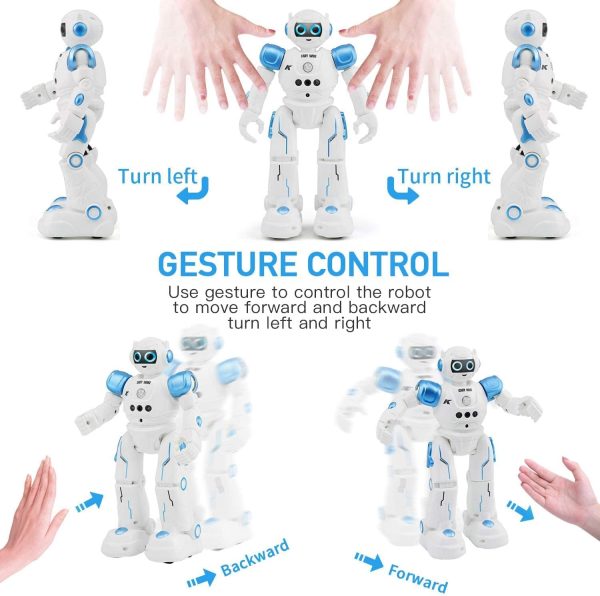 ⁦Arabest RC Robot for Kids - Rechargeable Intelligent Programmable Robot With Infrared Controller, Remote Control, Gesture Sensing, Interactive Walking, Singing and Dancing⁩ - الصورة ⁦3⁩