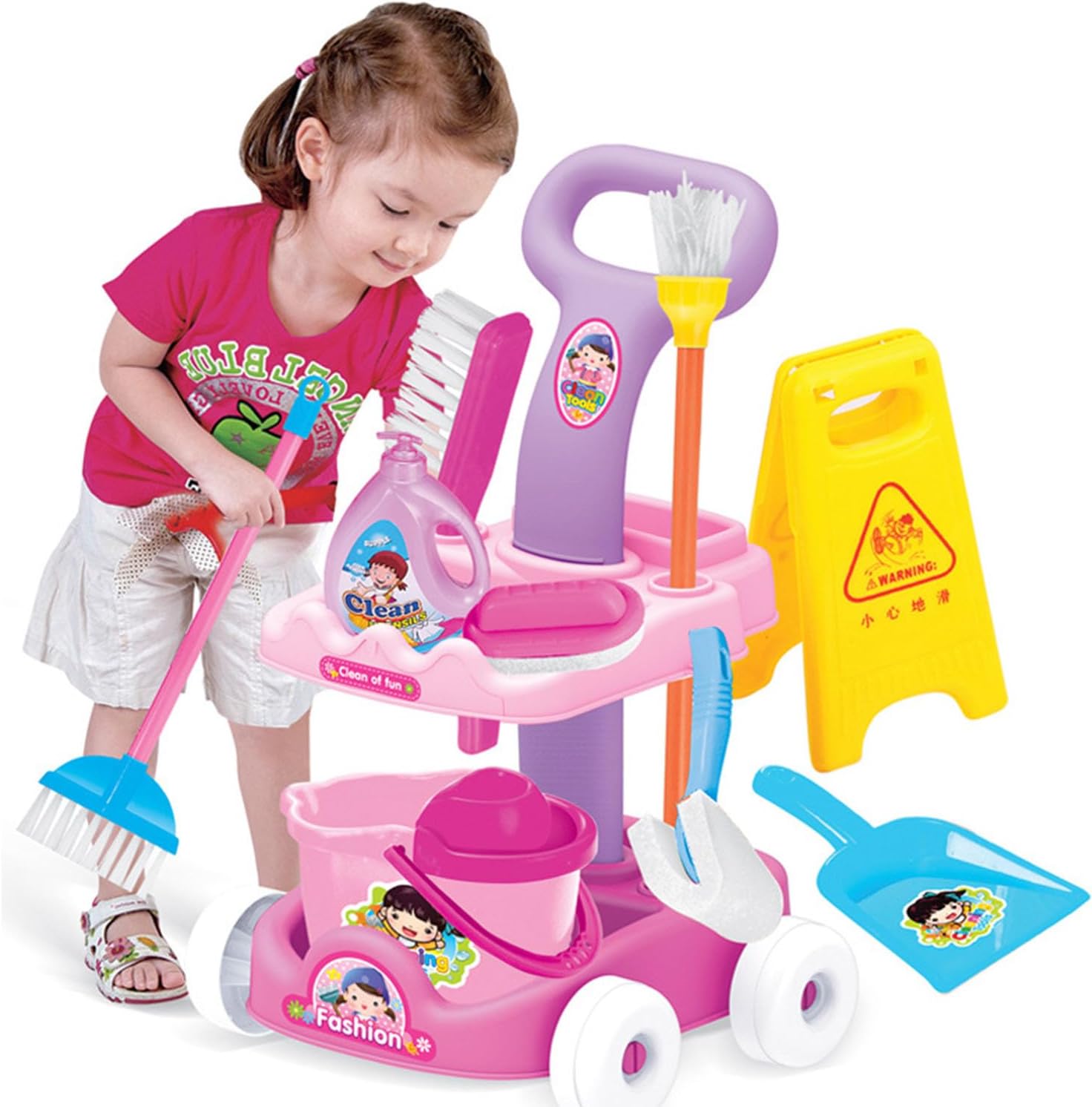 لعبة تنظيف على شكل سيارة للأطفال، ألعاب تنظيف منزل الأطفال للعب التظاهري، هدية عيد ميلاد للبنات والأولاد 1 لعبة تنظيف على شكل سيارة للأطفال، ألعاب تنظيف منزل الأطفال للعب التظاهري، هدية عيد ميلاد للبنات والأولاد