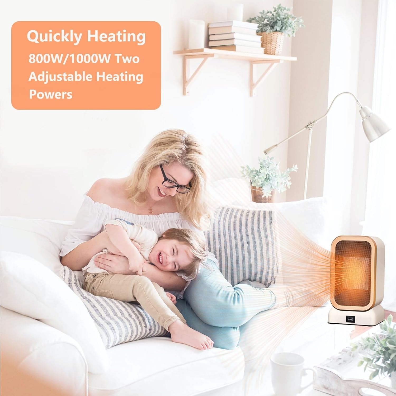 مدفاة كهربائية للاماكن الداخلية من نالاكال، تستخدم 1000 واط امنة وموفرة للطاقة، حماية من الانقلاب والحماية من الحرارة الزائدة، سخانات صغيرة محمولة بسرعتين للمكتب وغرفة النوم 5 مدفاة كهربائية للاماكن الداخلية من نالاكال، تستخدم 1000 واط امنة وموفرة للطاقة، حماية من الانقلاب والحماية من الحرارة الزائدة، سخانات صغيرة محمولة بسرعتين للمكتب وغرفة النوم - الصورة 5