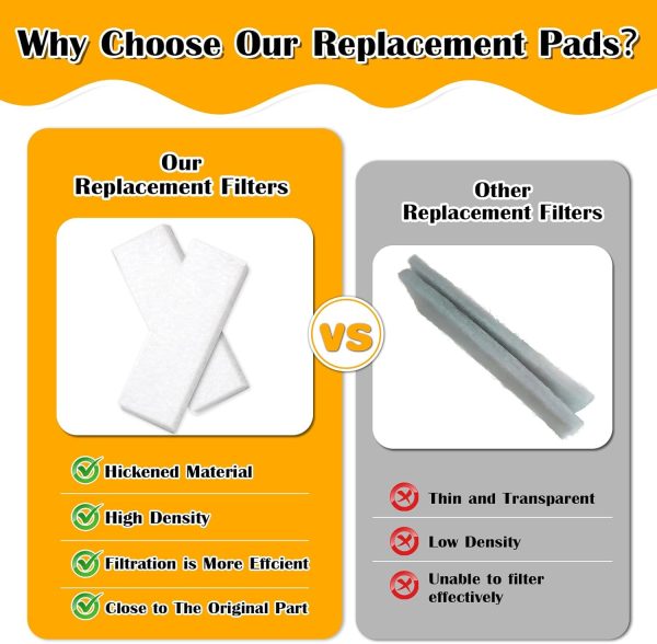 ⁦12 Pcs Air Fryer Replacement Filters Compatible with Instant Vortex Plus 6 Quart Air Fryer Filters Air Fryer Accessories Effective at Removing Odors Filters for Air Fryer(White)⁩ - الصورة ⁦3⁩