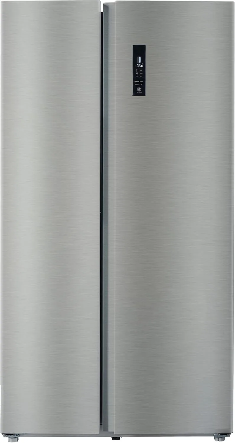 Super General 562 Liter 19.9 Cubic Feet Side By Side Refrigerator With Inverter Compressor, Model No KSGR865SBS/KSGR866SBS with 2 Years Warranty, Silver/Inox.