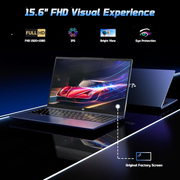 ⁦NIMO 15.6 FHD Laptop, Intel 6-Cores i3-1215U, 65W Type-C, Fingerprint, Backlit Keyboard, IPS Business Laptop, Wi-Fi 6, Numpad, Win 11⁩ - الصورة ⁦5⁩