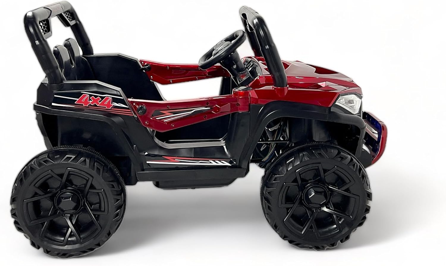 سيارة ركوب كهربائية بتصميم جيب باجي، لعبة ركوب للأطفال الكبار مع بطارية قوية 12V ومحركان، سيارة باجي يمكن الجلوس عليها مع جهاز تحكم عن بعد 3 سرعات للأطفال بعمر سنتين إلى 6 سنوات من البدر، أحمر 5 سيارة ركوب كهربائية بتصميم جيب باجي، لعبة ركوب للأطفال الكبار مع بطارية قوية 12V ومحركان، سيارة باجي يمكن الجلوس عليها مع جهاز تحكم عن بعد 3 سرعات للأطفال بعمر سنتين إلى 6 سنوات من البدر، أحمر - الصورة 5