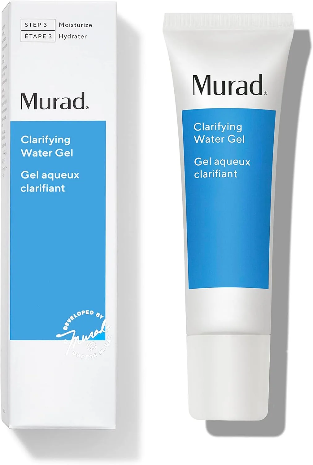 Murad Clarifying Water Gel – Lightweight, Hydrating Acne Moisturizer with Salicylic Acid & Hyaluronic Acid – Balances Microbiome & Clears Skin – 50ml