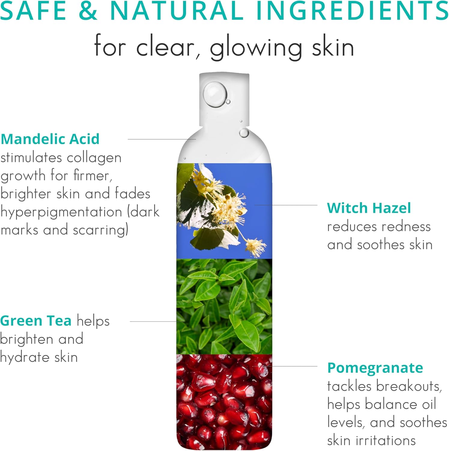 Almond Clear Face & Body Wash | for acne & folliculitis-prone skin, anti-aging, dark spots, ingrown hairs | everyday exfoliating cleanser with mandelic acid and botanicals, 6.7 fl oz 4 Almond Clear Face & Body Wash | for acne & folliculitis-prone skin, anti-aging, dark spots, ingrown hairs | everyday exfoliating cleanser with mandelic acid and botanicals, 6.7 fl oz - الصورة 4