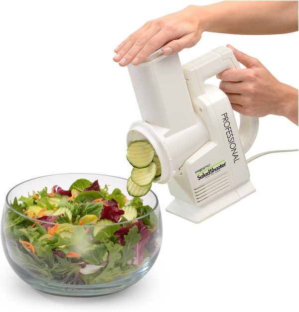 ⁦Presto 02970 Professional SaladShooter Electric Slicer/Shredder, Black,1 count⁩ - الصورة ⁦6⁩