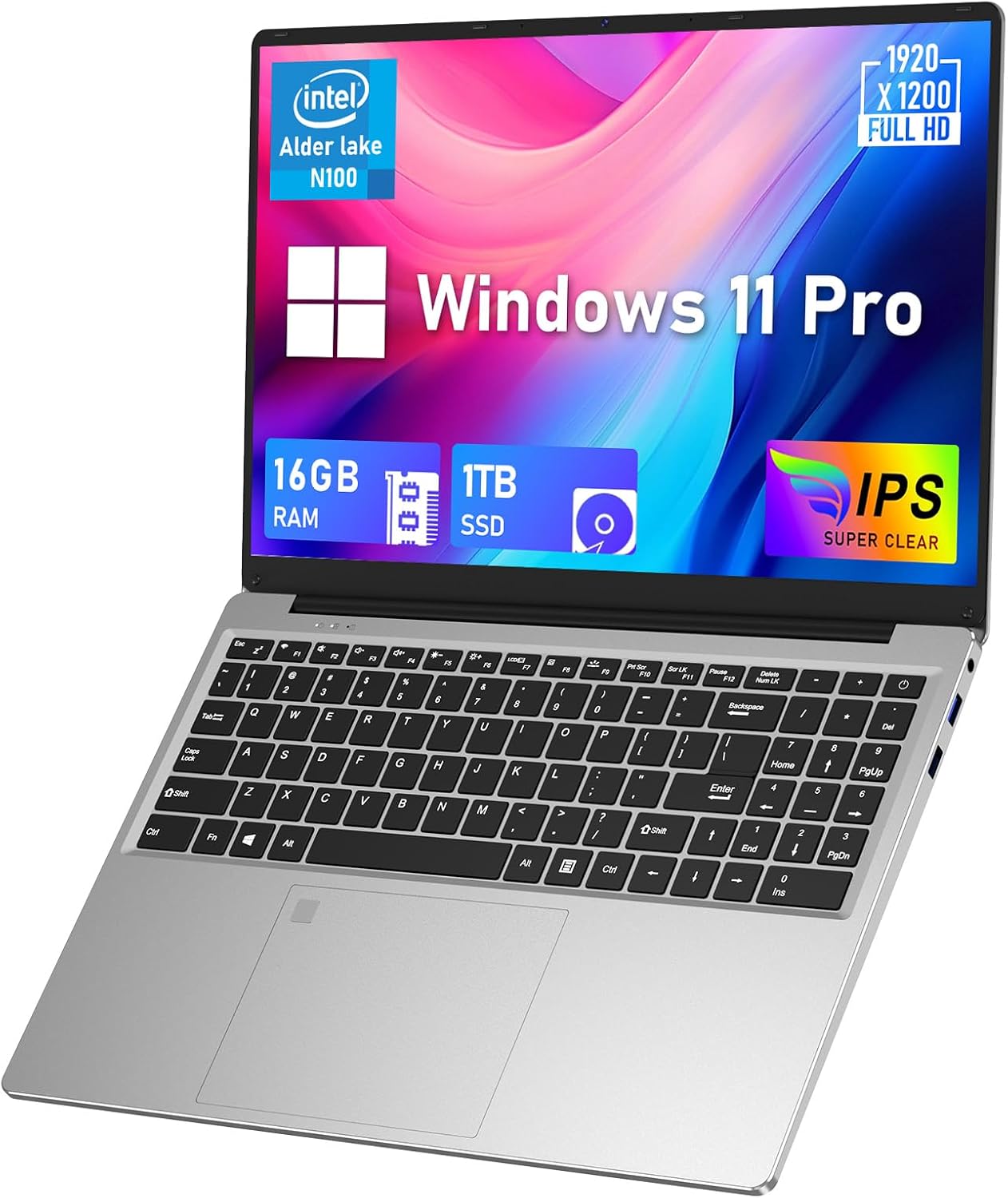 MITUNTUN 16 Inch Gaming Laptop Computer, 2025 Win 11 Pro Lap Top 16GB DDR4 RAM 1TB SSD, Processor N100(Up to 3.4GHz), 1200p FHD IPS Display, Backlit Keyboard, 6000mAh, Portatil for Game & Business 1 MITUNTUN 16 Inch Gaming Laptop Computer, 2025 Win 11 Pro Lap Top 16GB DDR4 RAM 1TB SSD, Processor N100(Up to 3.4GHz), 1200p FHD IPS Display, Backlit Keyboard, 6000mAh, Portatil for Game & Business