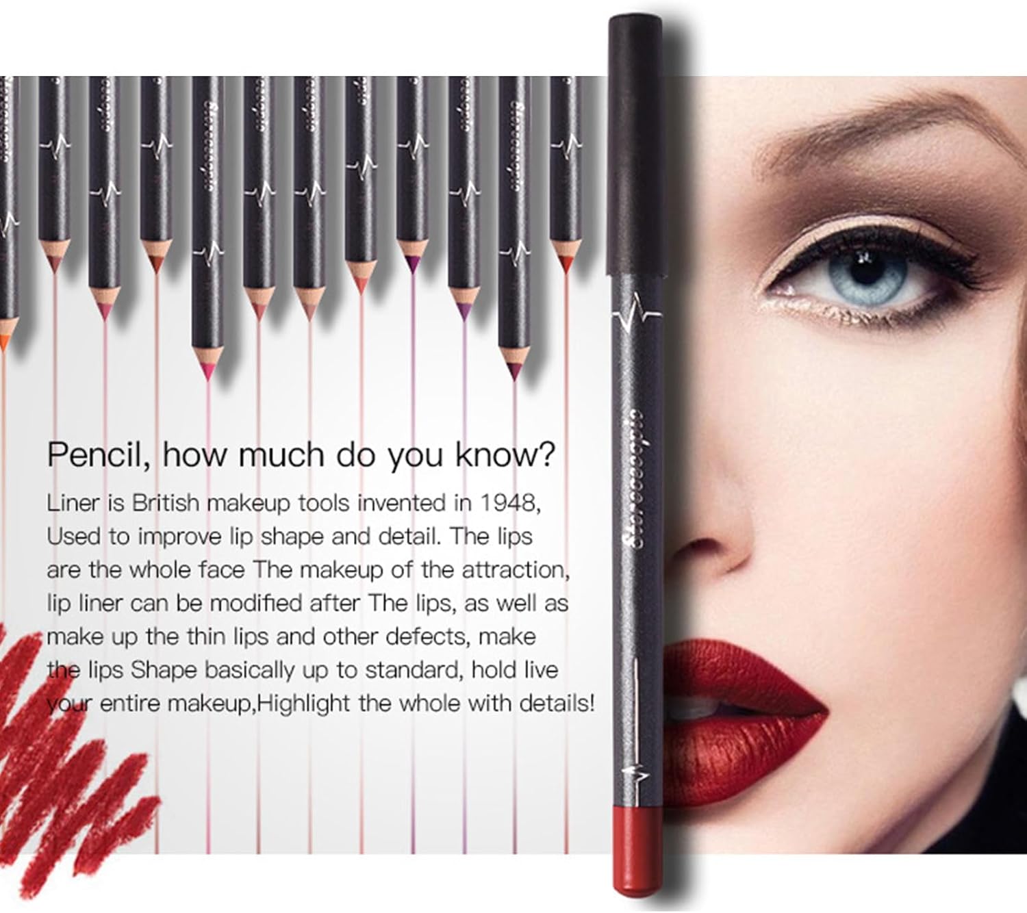 Xiquzal Matte Lip Liner Pencil Set, 12pcs Ultra Long Lasting Nude Matte Lip Liner, Waterproof Long Lasting Matte Lip Pencil, for Women Lipstick Pencil Lifter Gifts, Professional Lip Makeup Pencil (02) 5 Xiquzal Matte Lip Liner Pencil Set, 12pcs Ultra Long Lasting Nude Matte Lip Liner, Waterproof Long Lasting Matte Lip Pencil, for Women Lipstick Pencil Lifter Gifts, Professional Lip Makeup Pencil (02) - الصورة 5