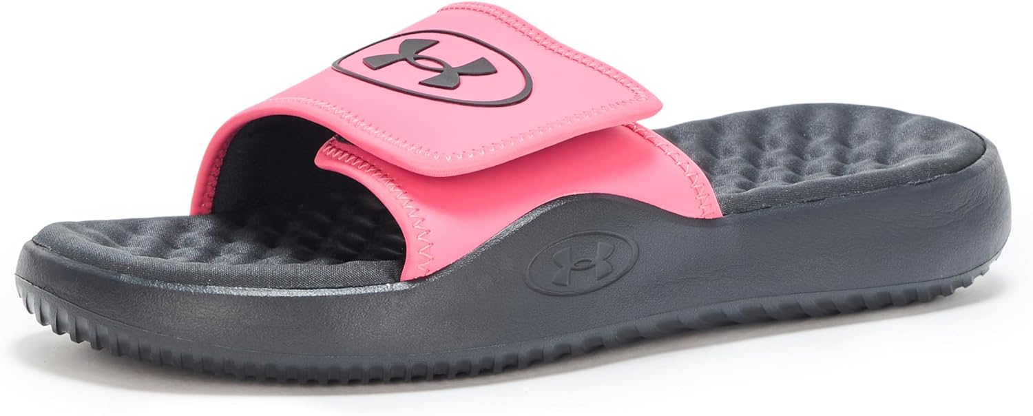 شبشب مسطح ايجنايت برو 8 سهل الارتداء، مزين بشعار العلامة التجارية UA للنساء من اندر ارمور 1 شبشب مسطح ايجنايت برو 8 سهل الارتداء، مزين بشعار العلامة التجارية UA للنساء من اندر ارمور