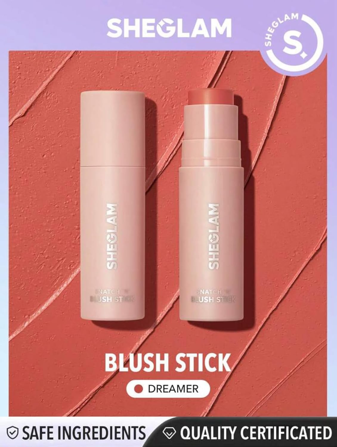 شيجلام قلم بلش كريمي مقاوم للماء ويدوم طويلا وعالي الصبغة ولا يبهت ولا يبهت ولا دهني ومتوهج ويدوم طويلا للنساء (دريمر) 2 شيجلام قلم بلش كريمي مقاوم للماء ويدوم طويلا وعالي الصبغة ولا يبهت ولا يبهت ولا دهني ومتوهج ويدوم طويلا للنساء (دريمر) - الصورة 2