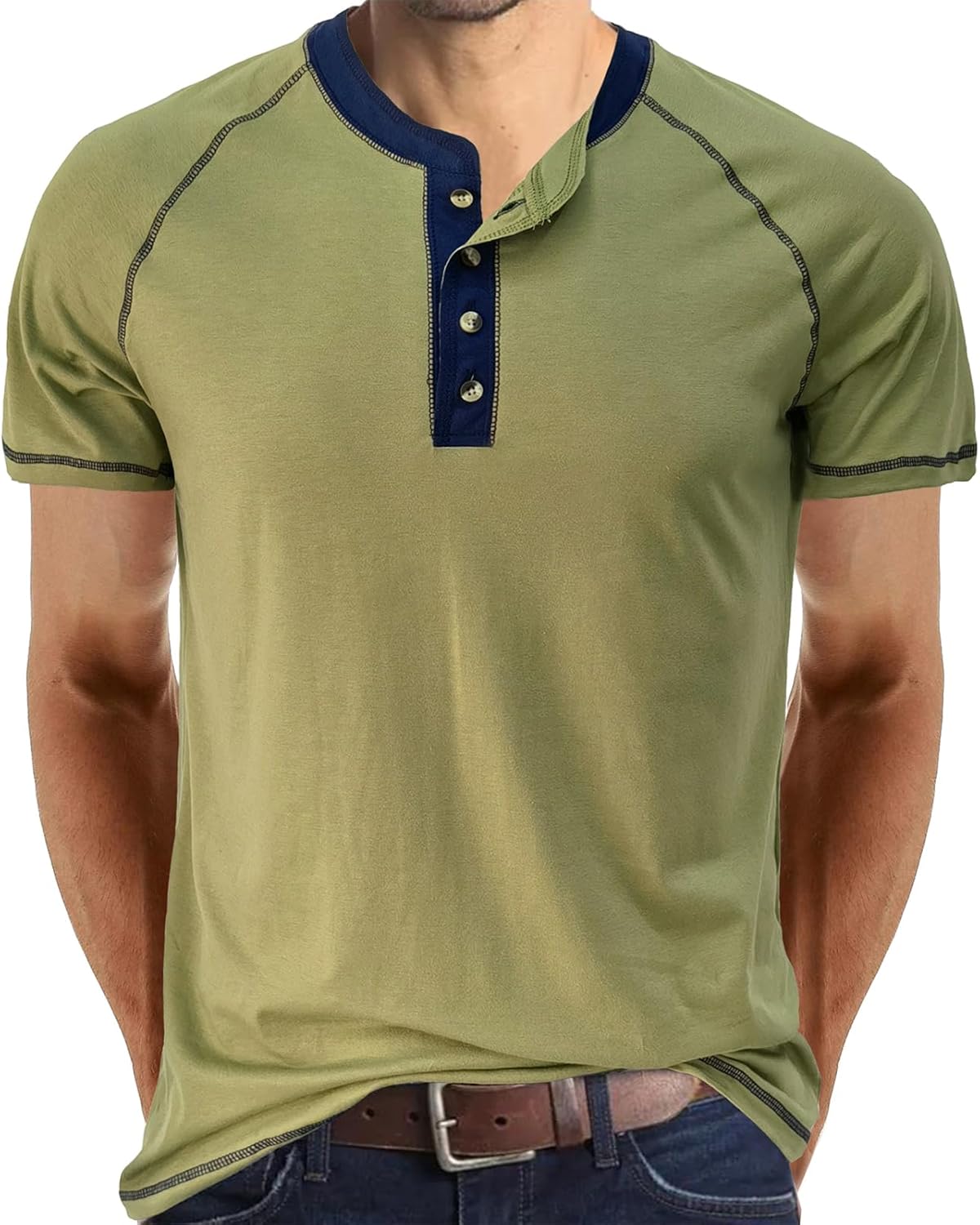 Mens Henley Shirts Summer Casual Short Sleeve Tees Fashion Button Cotton Lightweight Slim Fit Basic Tops 1 Mens Henley Shirts Summer Casual Short Sleeve Tees Fashion Button Cotton Lightweight Slim Fit Basic Tops