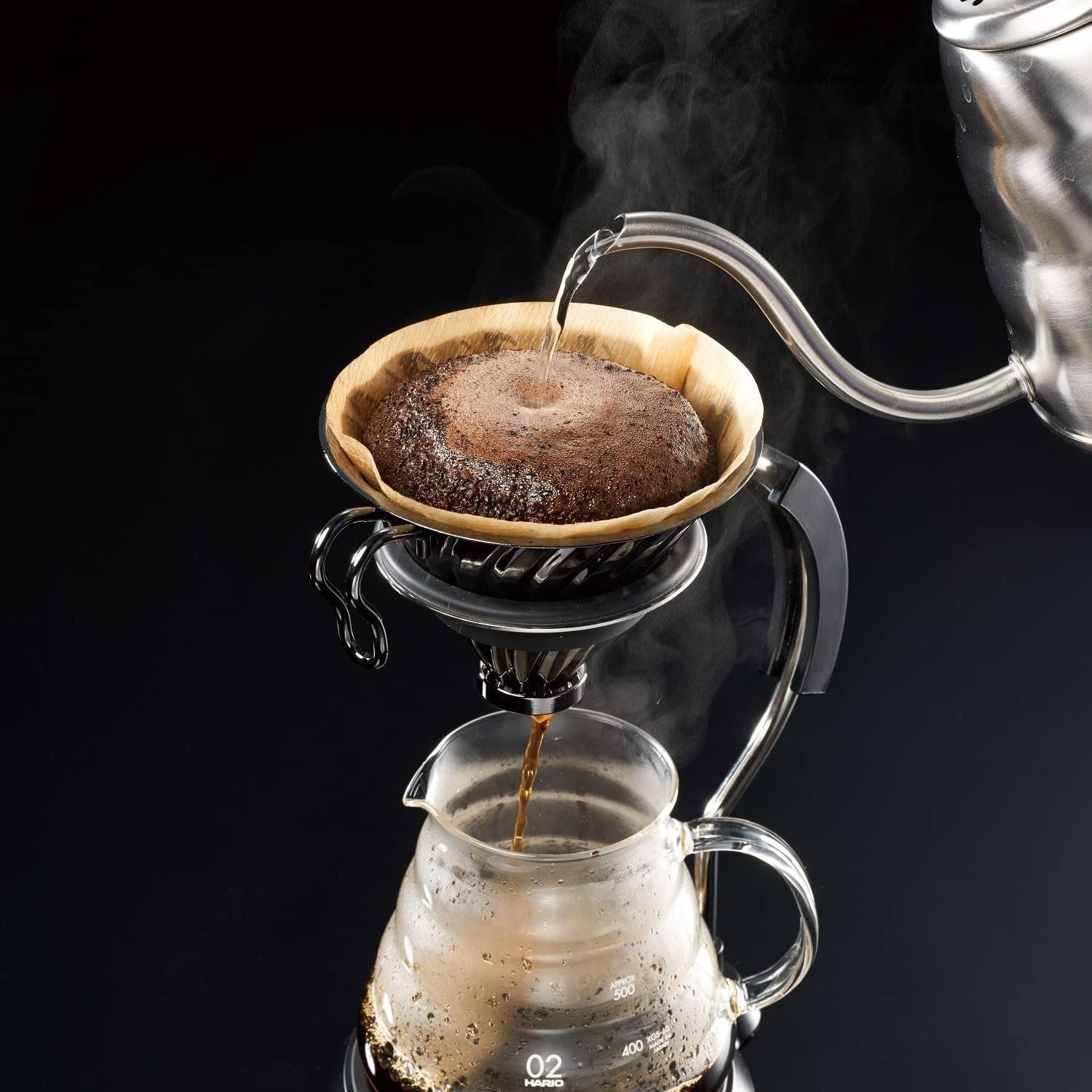Hario V60 Metal Coffee Dripper 4 Hario V60 Metal Coffee Dripper - الصورة 4