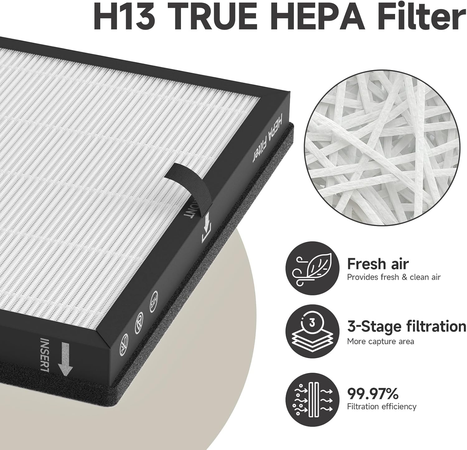 فلتر بديل AP2301 متوافق مع منقي الهواء ايرتوك AP2301، اصدار محسن، عبوة من 4 قطع (مع 10 قطع اضافية من وسائد اروما) 4 فلتر بديل AP2301 متوافق مع منقي الهواء ايرتوك AP2301، اصدار محسن، عبوة من 4 قطع (مع 10 قطع اضافية من وسائد اروما) - الصورة 4