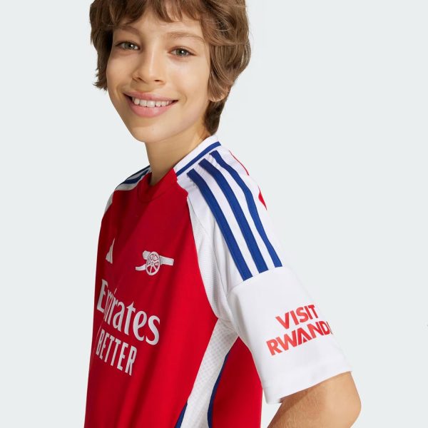⁦Adidas Kids Boy's Regular Fit T-Shirt (IS8141 Red⁩ - الصورة ⁦8⁩