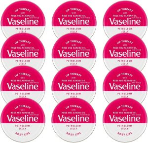 فازلين مرطب شفاه (12×20 غرام/0.77 اونصة، احمر شفاه وردي)