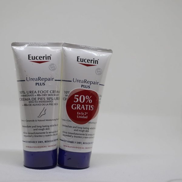 ⁦Eucerin Urea Repair Plus 10% Urea Foot Cream, 2 x 100 ml.⁩ - الصورة ⁦6⁩