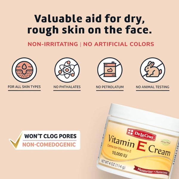 ⁦De La Cruz Vitamin E Skin Softening Cream 74G⁩ - الصورة ⁦5⁩