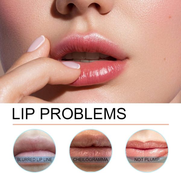 ⁦3Pcs Peel Off Lip Liner Stain,Matte Tattoo Peel Off Lip Liner,Long Lasting Waterproof Liquid Lip Liner & Stain⁩ - الصورة ⁦3⁩