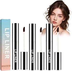 3Pcs Peel Off Lip Liner Stain,Matte Tattoo Peel Off Lip Liner,Long Lasting Waterproof Liquid Lip Liner & Stain