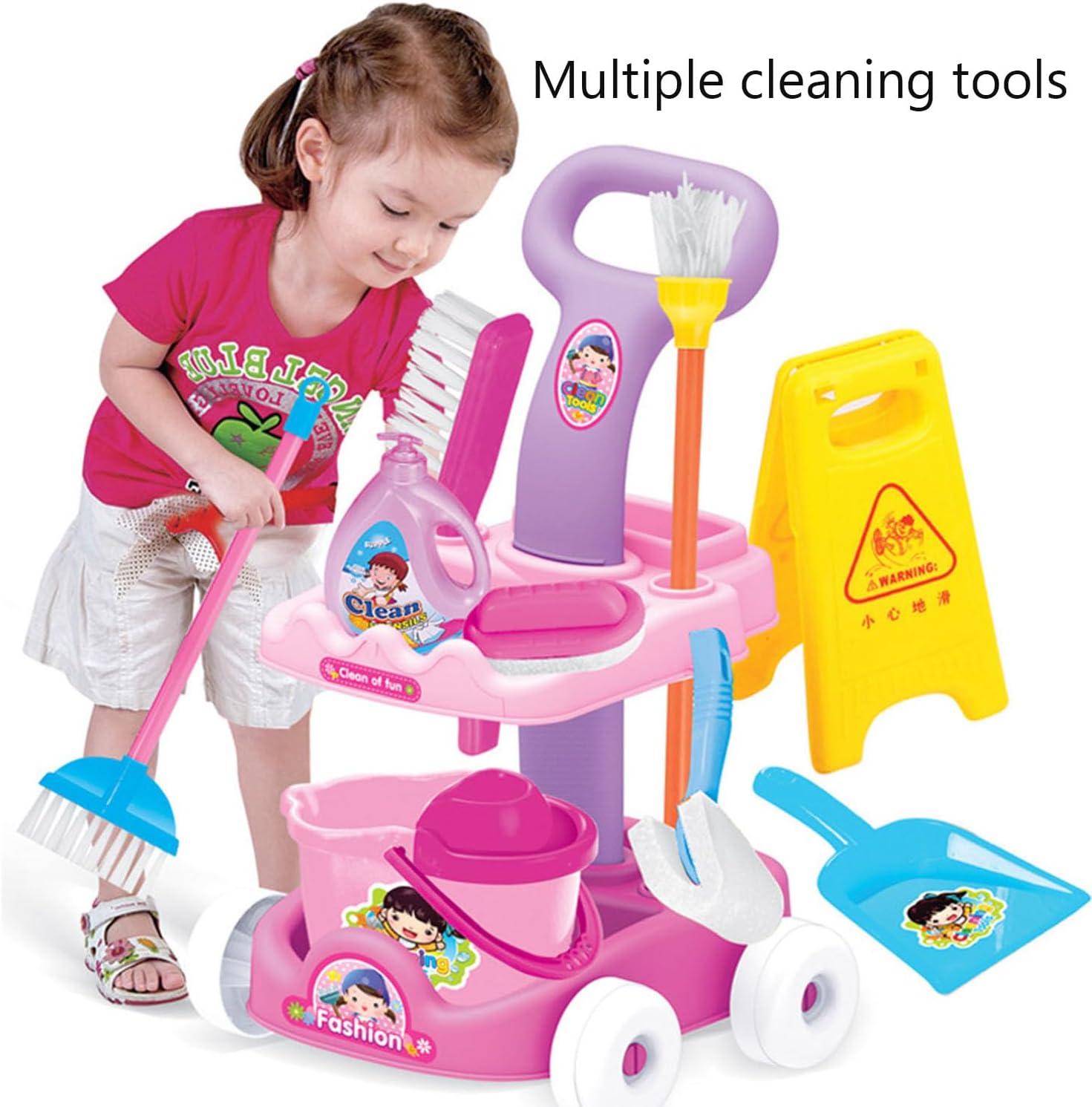 لعبة تنظيف على شكل سيارة للأطفال، ألعاب تنظيف منزل الأطفال للعب التظاهري، هدية عيد ميلاد للبنات والأولاد 4 لعبة تنظيف على شكل سيارة للأطفال، ألعاب تنظيف منزل الأطفال للعب التظاهري، هدية عيد ميلاد للبنات والأولاد - الصورة 4