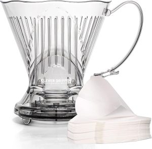 Clever Coffee Dripper, Pour Over Coffee Maker with Filters Included, 18 oz (Cloud)