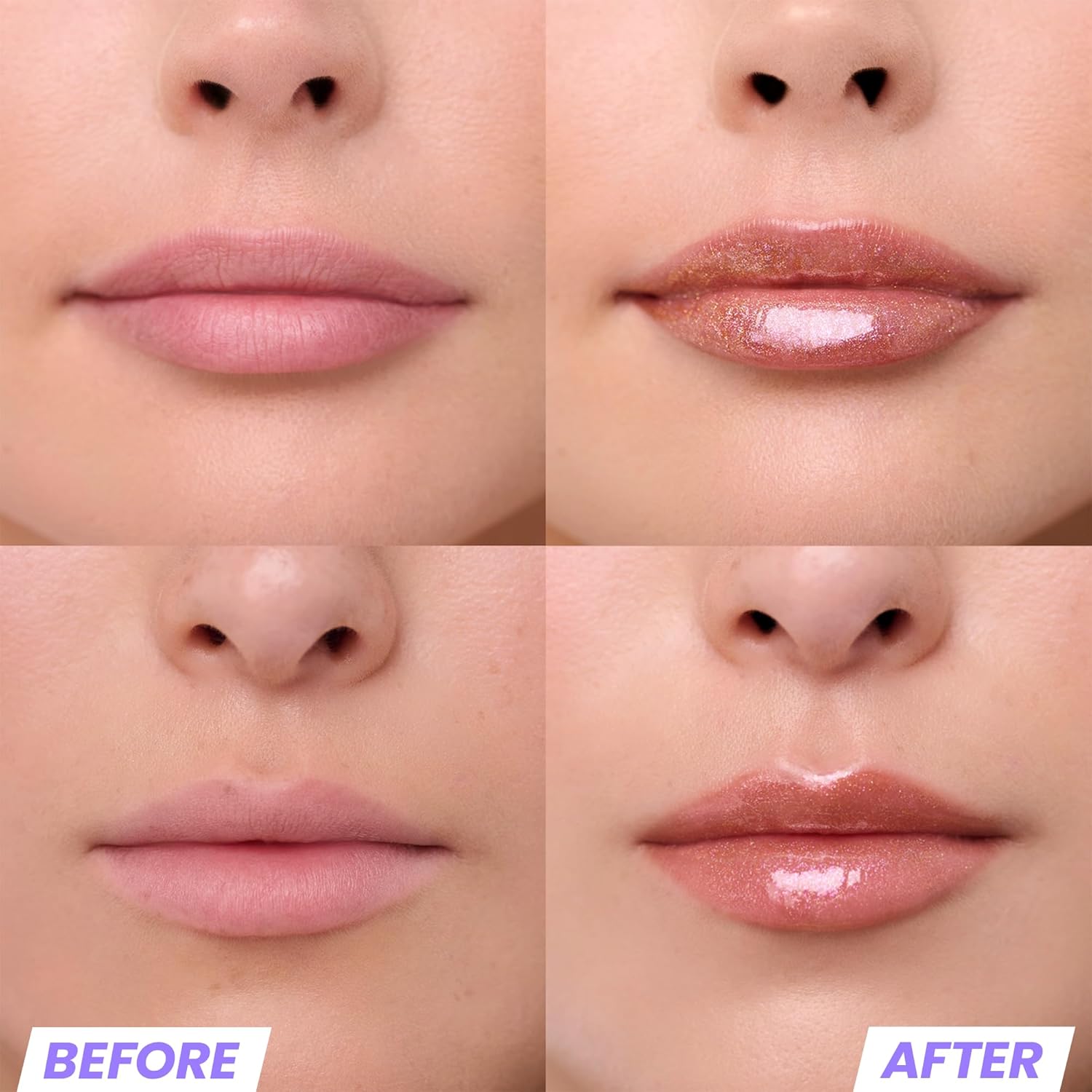 Wonderskin Wonder Blading Top Gloss - Gold Glitter Lip Gloss, Lip Make-up With Moisturizing and Shiny Finish (Gold Glitter) 2 Wonderskin Wonder Blading Top Gloss - Gold Glitter Lip Gloss, Lip Make-up With Moisturizing and Shiny Finish (Gold Glitter) - الصورة 2