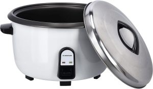 Olsenmark 2500W Automatic Rice Cooker, 8 Litre Capacity, White/Black